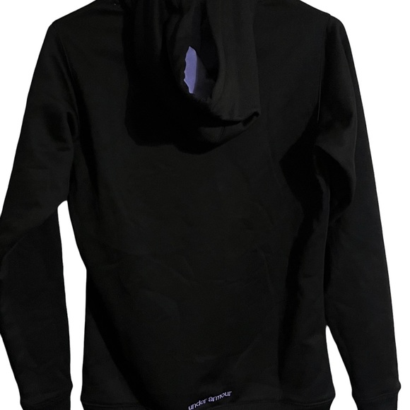 Under Armour Women’s XS NWOT Black & Purple Drawstring Hoodie Comfortable. - Picture 10 of 14